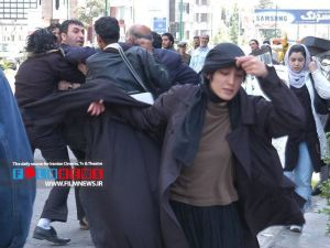 صحنه کتک خوردن مژده از مرتضی در فیلم چهارشنبه سوری