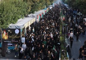 مراسم جاماندگان اربعین حسینی در تهران، پیادهروی مسیری ۱۳ کیلومتری از میدان امام حسین تا حرم حضرت عبدالعظیم حسنی