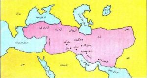 نقشه قلمرو امپراتوری سلوکیان در دوره اقتدار