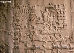 نقش نوازنده‌های کرنا در نقش برجسته شکار طاق بستان