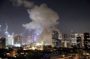 دود ناشی از حمله موشکی ایران به اسرائیل