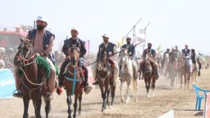 برگزاری مسابقۀ ملی نیزهزنی در غزنی