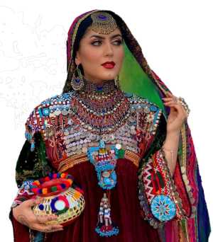 پوشش سنتی و زیورآلات زنان پشتون
