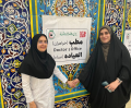 تصویری از حضور پزشک زن در مسیر پیاده‌روی اربعین