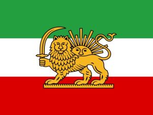 پرچم ایران در سال‌های پایانی دوران قاجاریه