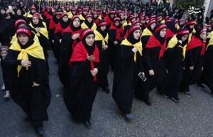 دسته عزاداری‌های زنان لبنانی در روز عاشورا