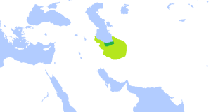 نقشه قلمرو باوندیان در زمان رستم شاه غازی