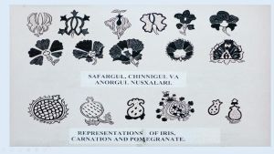 طرح گل‌انار - بخارادوزی