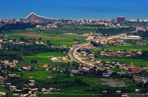نمایی از شهر چالوس