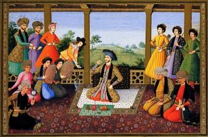 شاه سلیمان اول و درباریانش برگی از آلبوم سنپترزبورگ