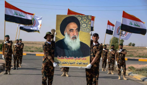 تصویری از آیت‌الله سیستانی-نیروهای حشد الشعبی